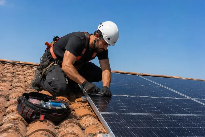 Maintenance et monitoring de panneaux solaires à Cysoing